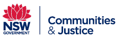 NSW Department of Communities and Justice Logo