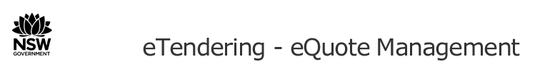 eTendering - The NSW Government Tender System